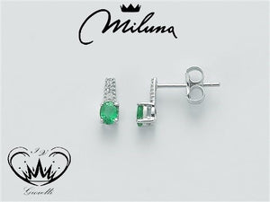 ORECCHINI MILUNA SMERALDO ref.ERD2110X