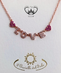 COLLANA LOVE I GIOIELLI DEL SOLE ref. GB020M-COR