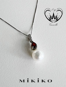 COLLANA CON PENDENTE PERLA E GRANATO MIKIKO REF. MP0388O4FABI065