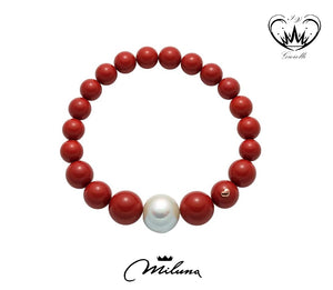 BRACCIALE MILUNA CORALLO ROSSO  ref.PBR2567