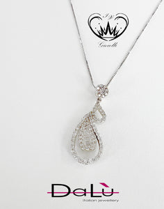 COLLANA CON PENDENTE DALU ct. 0,37 ref. en2440cr.ia